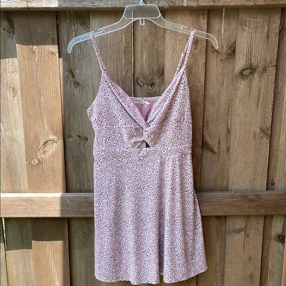Pink Floral Women's Dress